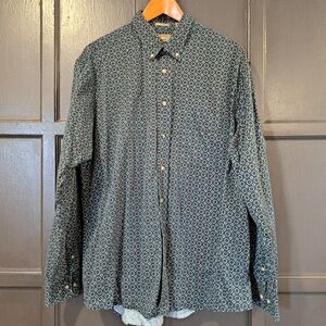 Green patterned Natural Issue dress shirt